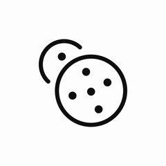 Cookie dessert sweet icon vector sign