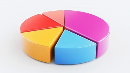 Obraz premium pie chart system where businesses analyze customer satisfaction through real-time graphical representations