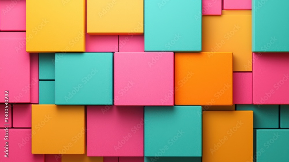 Aufkleber blank infographics concept. colorful geometric abstract pattern with structured shapes for design an