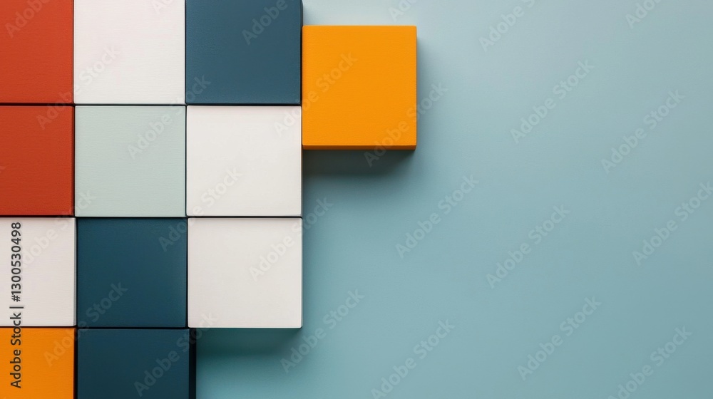 Poster blank infographics concept. customizable color coded blank geometric abstract infographic template f