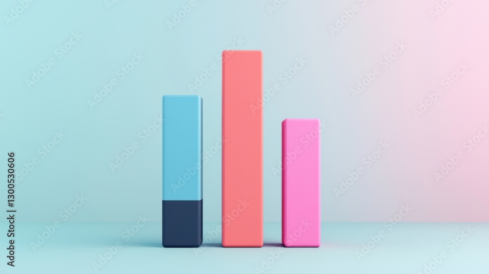 Poster blank infographics concept. dynamic infographic template with animated geometric shapes and bold col