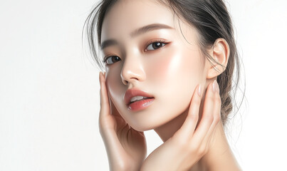 アジア人女性のポートレート（スキンケア・エステサロン）