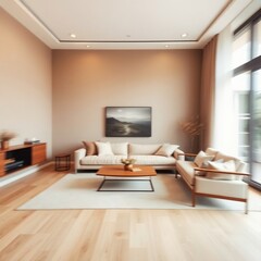 Modern design living room: minimalism and comfort