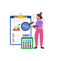 Financial Health Vector Illustration