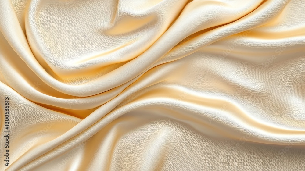 Poster elegant cream silk texture with soft folds and shimmering light, perfect for backgrounds and design 