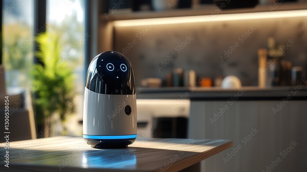 Poster smart home assistant with voice recognition, ai-driven predictive analytics, and robotic arms for pe