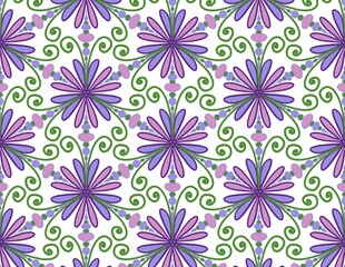 Floral Pattern, Plant Background for Fashion, Woven Wall Hanging, Print, Modern Floral Pattern, Suitable for Fashion and Decoration.