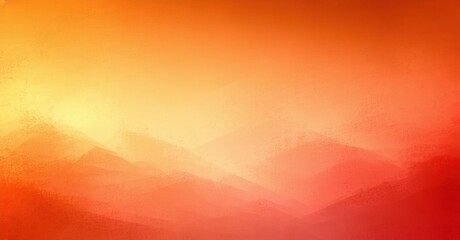 Warm elegant gradient background sunset orange transitioning deep plum fine grainy noise texture layered polygonal depth soft glowing edges bright colorful design