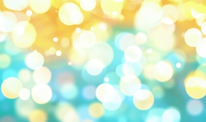 Blurred bokeh background of a summer beach with sunlight and sea water. Abstract background for design in a vacation or travel concept