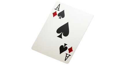 Obraz premium ace of spades isolated on white background