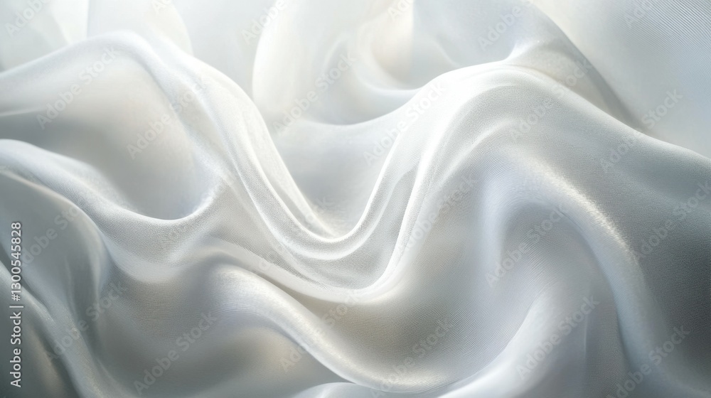 Aufkleber abstract white and light gray wave modern soft luxury texture with smooth and clean vector subtle ba