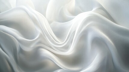 Obraz premium Abstract white and light gray wave modern soft luxury texture with smooth and clean vector subtle background.