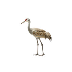 Fototapeta premium Elegant Sandhill Crane Standing Gracefully in Natural Habitat
