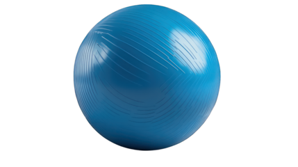 A fitness ball isolated on transparent background