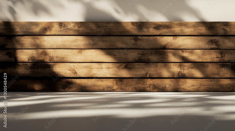 Poster a blank wooden sign leans against a white surface, showcasing a smooth texture and ample copy space 