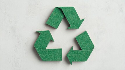 Recycling Symbol Representing Sustainability and Green Energy Efforts Carbon Tax concept.