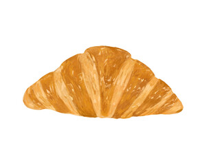 croissant isolated on white background