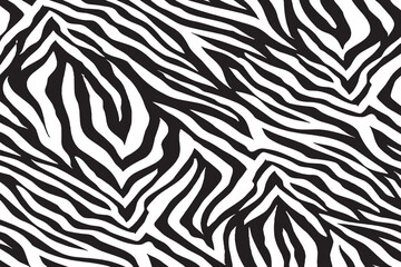 Tiger skin texture black and white	