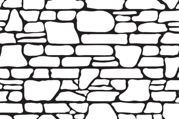 Stone wall texture vector illustration