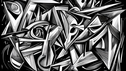 Abstract Graffiti Art Design