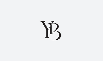 YB, BY, Y, B Abstract Letters Logo Monogram	