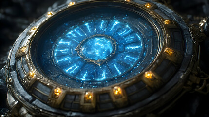 Glowing Roman Numeral Digital Clock