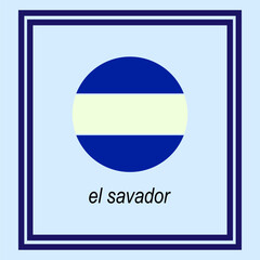 El Salvador Flag Button