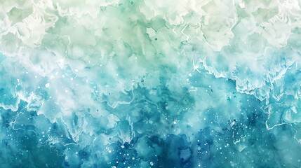 Obraz premium An abstract blue and green watercolor background.