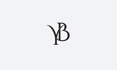YB, BY, Y, B Abstract Letters Logo Monogram