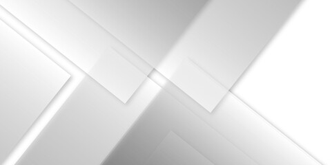 Abstract elegant gray and white squares pattern background texture. Elegant abstract background with grey lines with shadow. white paper transparent material in triangle technology and square shape.