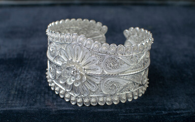 Portuguese filigree. Traditional jewelry of Portugal.