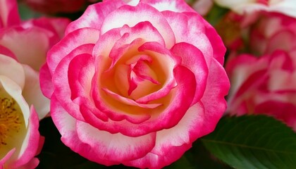 Obraz premium pink rose close up