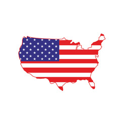 Create a United Map with a Flag logo that symbolizes unity, patriotism, and identity. This logo is perfect for businesses, organizations, and events that represent national pride, travel, or global 

