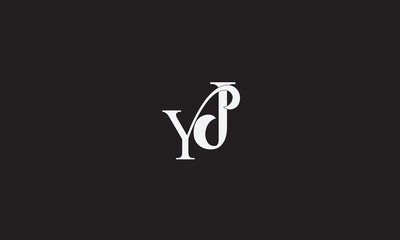YJ, JY, Y, J Abstract Letters Logo Monogram