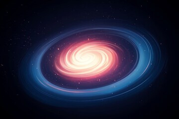 Obraz premium Swirling galaxy with vibrant colors showcasing cosmic beauty in the universe