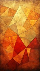 Abstract autumnal geometric art