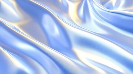 Obraz premium Iridescent silk fabric ripples, soft lighting, ethereal and elegant