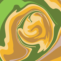 Fluid art. Modern artwork background. Mixture of acrylic paints. Abstract liquid painting marble texture, colorful gradient waves. Vector design for banner, flyer, business card, cover, invitation.