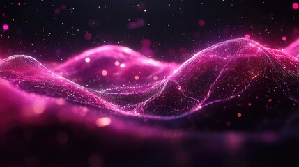 Abstract pink digital wave background, suitable for technology or design