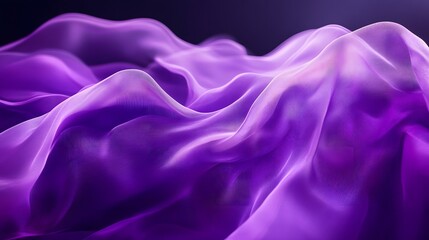 Fototapeta premium Abstract purple wave on a black background