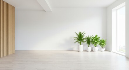 Minimalist Room with Natural Elements