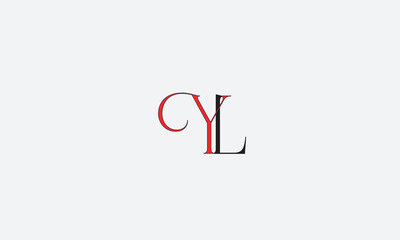 YL, LY, Y, L Abstract Letters Logo Monogram