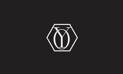 YO, OY, Y, O Abstract Letters Logo Monogram