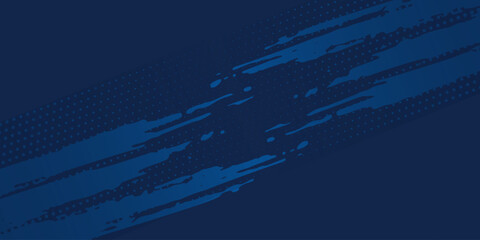Blue color pattern gradient grunge texture background. Dots pop art comics sport style vector illustration Abstract background dark blue with modern corporate concept