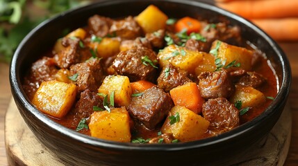 Hearty Beef Stew, Pot, Kitchen