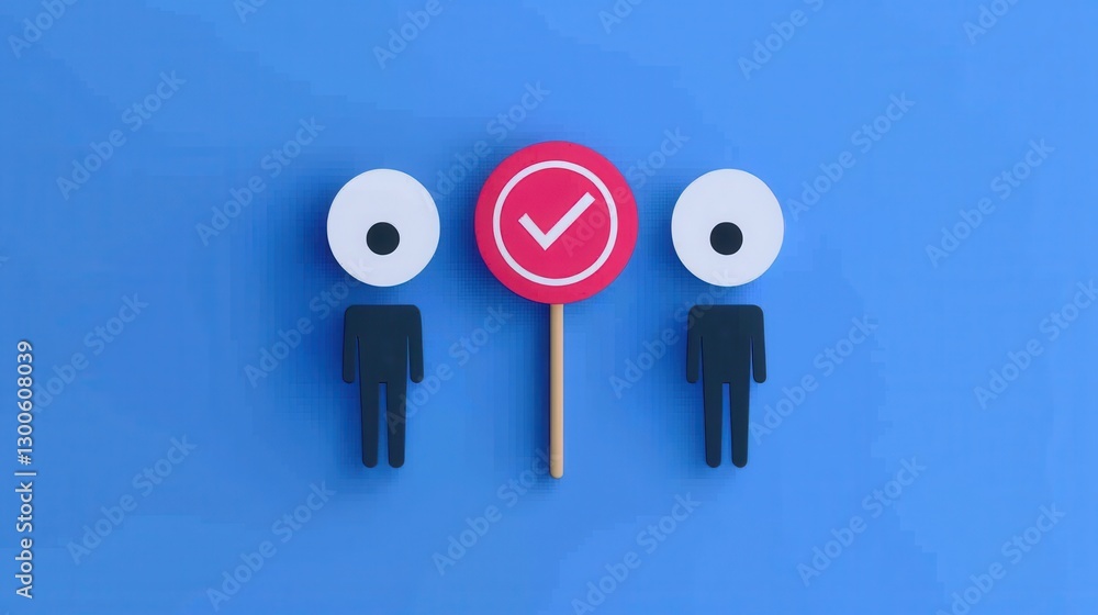 Poster check mark infographics concept. infographic tracking sales target with sticky notes and list