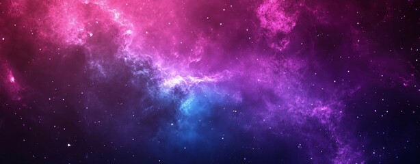 Naklejka premium Abstract background with purple and blue light rays from right and left side on dark background, with fast motion blur effect