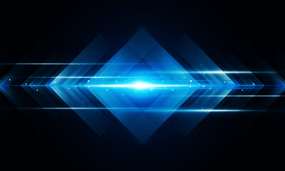 High speed concept Arrow up Light out technology background Hitech communication concept innovation background, vector design