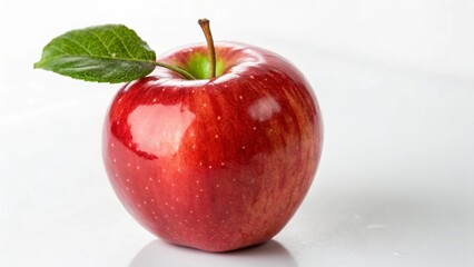 Fresh Red Apple Isolated on White Background