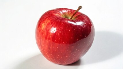 Fresh Red Apple Isolated on White Background